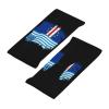 Headband Cape-Verde Cape Verdean Flag and America Flag Sports Sweatbands for Men Women Workout Athletic Running Yoga Basketball Gym Unisex Hairband Wristbands Blue view 2