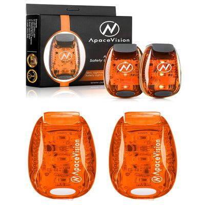 (2 Pack) - LED Safety Lights + EverLightFX USB Safety Lights