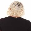 BC GOODS BY Men's 80's Mullet Wig with Handlebar Mustache Set, Long Curly Zookeeper Style with Flame-Retardant Synthetic Fiber - Blonde view 4