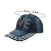 ANKOMINA Women's Sparkly Rhinestone Denim Baseball Cap Bling Adjustable Ponytail Outdoor Sun Hat view 3