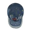 ANKOMINA Women's Sparkly Rhinestone Denim Baseball Cap Bling Adjustable Ponytail Outdoor Sun Hat view 4