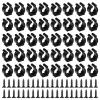 40 PCS Fishing Rod Clips, Wall Mounted Fishing Rod Holders, Billiards Snooker Cue Locating Clip Holder, for Fishing-Rods Billiards Cues Storage Rack view 1