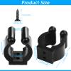 40 PCS Fishing Rod Clips, Wall Mounted Fishing Rod Holders, Billiards Snooker Cue Locating Clip Holder, for Fishing-Rods Billiards Cues Storage Rack view 2