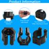 40 PCS Fishing Rod Clips, Wall Mounted Fishing Rod Holders, Billiards Snooker Cue Locating Clip Holder, for Fishing-Rods Billiards Cues Storage Rack view 3