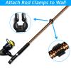 40 PCS Fishing Rod Clips, Wall Mounted Fishing Rod Holders, Billiards Snooker Cue Locating Clip Holder, for Fishing-Rods Billiards Cues Storage Rack view 4