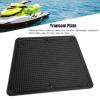 Plastic Transom Outboard Plate Pad for Inflatable Boat Yacht Kayak Canoe Fishing Boat Black Sturdy Motor Mount Transom Pad Heavy Duty Outboard Plate for Inflatable Boat Canoe Hardware view 2