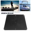Plastic Transom Outboard Plate Pad for Inflatable Boat Yacht Kayak Canoe Fishing Boat Black Sturdy Motor Mount Transom Pad Heavy Duty Outboard Plate for Inflatable Boat Canoe Hardware view 3