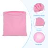 PATIKIL Large Velvet Bags With Drawstrings, 5 Pack 14 x 14 Inch Hair Dryer Bag Treat Bag Dust Bag Hotel Storage Bag for Travel Luggage Packing, Pink view 3