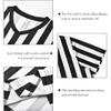 Ref Shirts for Kids Black & White Stripe Referee Jersey Children V-Neck Pro Official Umpire Uniform Basketball, Football, Soccer, Volleyball, Halloween Cosplay Costume 4pcs Set with Whistles Size XS view 3