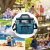 Large Cooler Bag, Winter The Dolphin Print Cooler Bags,Beach Cooler Bag,Soft Cooler Bag for Picnic,Camping,Beach Accessories view 3