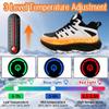 Heated Shoes for Men Women Heated Sneakers with Non-Slip Rubber Sole Foot Warmer Temperature Controlled Heating Shoes (Black&White, Adult, Women, 7, Numeric, US Footwear Size System, Medium) view 3