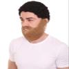 BC GOODS BY Mens Medium Synthetic Fiber Beard Mustache Set | Realistic Facial Hair Accessory for Men | Fake Beard Sets for Halloween, Christmas, and Costume Party - Mix Brown view 2