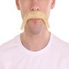 BC GOODS BY Men's Extended Cowboy Mustache Novelty Faux Facial Hair, Blonde view 1