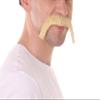 BC GOODS BY Men's Extended Cowboy Mustache Novelty Faux Facial Hair, Blonde view 3