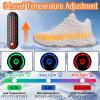 Heated Shoes for Men Women Heated Sneakers with Non-Slip Rubber Sole Foot Warmer Temperature Controlled Heating Shoes (White, Adult, Women, 5.5, Numeric, US Footwear Size System, Medium) view 2