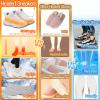 Heated Shoes for Men Women Heated Sneakers with Non-Slip Rubber Sole Foot Warmer Temperature Controlled Heating Shoes (White, Adult, Women, 5.5, Numeric, US Footwear Size System, Medium) view 3