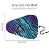 Purple Blue Green Camouflage Zebra Stripes Bike Seat Cover Waterproof Bicycle Seat Cover with Drawstring Adjustable Bike Seat Cushion Extra Soft Bike Cushion Seat Protector for Rainproof Dustproof view 2