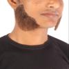 BC GOODS BY Men's Human Hair Mutton Chops Side Burns Beard Cosplay Facial Hair, Mix Brown view 3