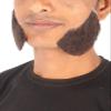 BC GOODS BY Men's Human Hair Mutton Chops Side Burns Beard Cosplay Facial Hair, Light Black view 3