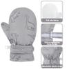 Urban Virgin Infant Baby Toddler Kids Winter Mittnes Lined Fleece Warm Waterproof Ski Snow Gloves For Boys Girls Black Dino 6-24 Months view 4