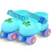 SMOOJOY Toddler Roller Skates for Kids Boys Girls Ages 2-5 Adjustable Quad Skate Shoes for Beginners Green Rollerskates patines para nios view 1