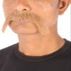 BC GOODS BY Men's Extended Cowboy Mustache Novelty Faux Facial Hair, Light Brown view 2