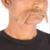 BC GOODS BY Men's Extended Cowboy Mustache Novelty Faux Facial Hair, Light Brown view 3