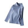 Toddler Turtleneck Kids Boys Girls Solid Color Long Sleeve Shirt Fall Winter Blouse Unisex Basic Warm (Blue, 6-7 Years) view 1