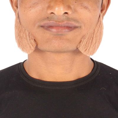 BC GOODS BY Men's Human Hair Mutton Chops Side Burns Beard Cosplay Facial Hair, Copper Blonde
