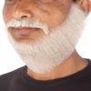BC GOODS BY Mens Medium Synthetic Fiber Beard Mustache Set | Realistic Facial Hair Accessory for Men | Fake Beard Sets for Halloween, Christmas, and Costume Party - Grey view 2