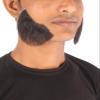 BC GOODS BY Men's Human Hair Mutton Chops Side Burns Beard Cosplay Facial Hair, Black view 2