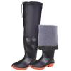 EMCXXCJQ Hip Waders for Men Waterproof Fluffy Insulation Warm Wader Anti Slip Oxford Sole PVC Waterproof Fabric Adjustable Strap(7) view 1