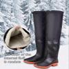 EMCXXCJQ Hip Waders for Men Waterproof Fluffy Insulation Warm Wader Anti Slip Oxford Sole PVC Waterproof Fabric Adjustable Strap(7) view 4