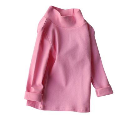 Toddler Turtleneck Kids Boys Girls Solid Color Long Sleeve Shirt Fall Winter Blouse Unisex Basic Warm (G, 5-6 Years)