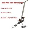 DMZHAOBC Court Line Tape Machine, Hand Push Floor Marking Tool, Playing Field Line Striping Machines, Adjustable Width Line Tape Machine, Floor Tape Applicator with Drawing Circle Kit view 3