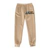 Womens Cinch Bottom Sweatpants Pockets I Love My HOT Boyfriend Letter Graphic Print Yoga Lounge Comfy Workout Jogging Pants Large Z51-Khaki view 2