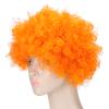 LIANGLIDE Halloween Costume Wig, Adult Innovative Color Party Wig Halloween Interesting Headgear for Circus Troup Football (Orange) view 2