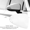 Car Rearview Mirror Covers for Sonata 2020-2023, White Door Mirror Covers, Left Right Side Mirror Covers for Sonata 2020 to 2023, Anti Scratch, Easy to Install view 2