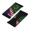 Headband Brazil Brazilian Flag and America Flag Silk Sports Sweatbands for Men Women Workout Athletic Running Yoga Basketball Gym Unisex Hairband Wristbands view 2