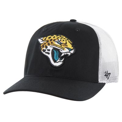 47 Youth Black/White Jacksonville Jaguars Trucker Adjustable Hat