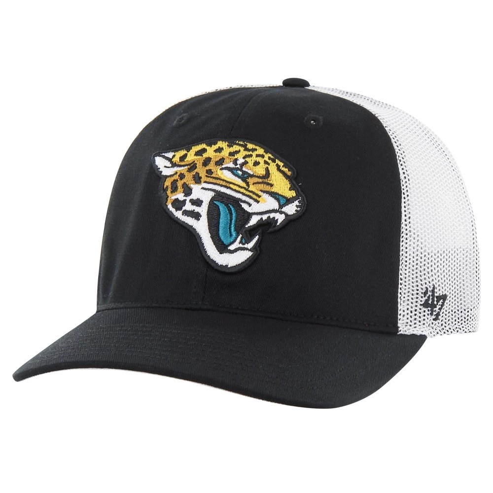 47 Youth Black/White Jacksonville Jaguars Trucker Adjustable Hat