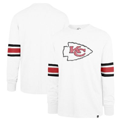 47 Men's White Kansas City Chiefs Gridiron Premier Brex Long Sleeve T-Shirt