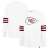 47 Men's White Kansas City Chiefs Gridiron Premier Brex Long Sleeve T-Shirt view 1