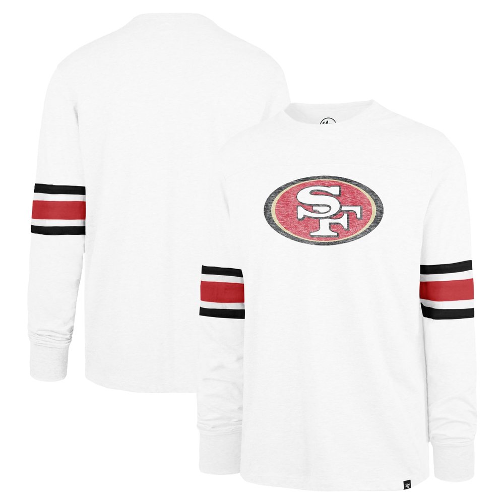 47 Men's White San Francisco 49ers Gridiron Premier Brex Long Sleeve T-Shirt