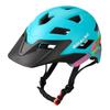BIMALSIC Kids Youth Bike Helmet -with Removable Visor,Child Helmet for Boys and Girls 54-57cm (Ages 5-8-12-14 Years) Cyan Color view 1