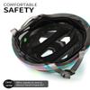 BIMALSIC Kids Youth Bike Helmet -with Removable Visor,Child Helmet for Boys and Girls 54-57cm (Ages 5-8-12-14 Years) Cyan Color view 4