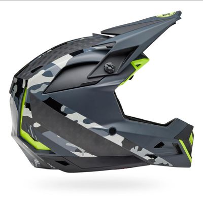 Bell Full-10 Spherical Helmet Matte/Gloss Gray/Retina Sear Cam, XL/XXL