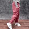 Toddler Kids Boys Girls Corduroy Pants Warm Fleece Lined Thick Pants Pull On Elastic Waist Winter (Hot Pink, 6-7 Years) view 4