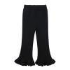 Toddler Girls Flare Slim Leggings Ruffle Bell Bottoms Yoga Bootcut Pants Pull on High Elastic Waist (Black, 4-5 Years) view 1