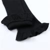Toddler Girls Flare Slim Leggings Ruffle Bell Bottoms Yoga Bootcut Pants Pull on High Elastic Waist (Black, 4-5 Years) view 2